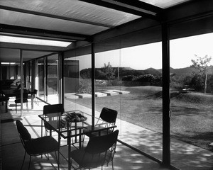 Interior view of the Julius Shulman House and Studio, Los Angeles, 1949-1950