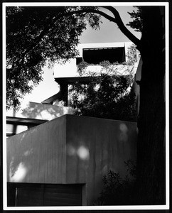 Exterior view of the Falk Apartments, Los Angeles, 1939-1940