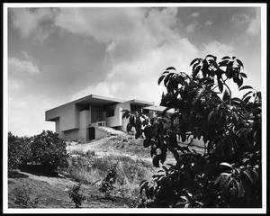 Exterior view of the Victoria Mc Almon(Macalmon) Residence, Los Angeles, 1935