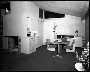 Interior view of the Walker House, Los Angeles, 1936