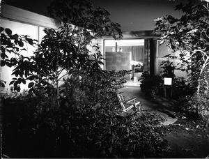 Interior view of the Julius Shulman House and Studio, Los Angeles, 1949-1950