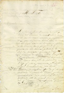 Petition of Juan Bautista Leandry to extend his orchard to contiguous vacant parcel, 1836