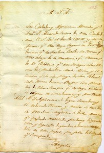 Petition for grant of land on which to plant grape vines, 1836