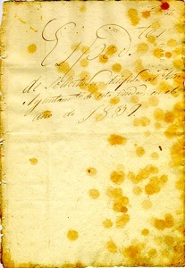 Title page from volume 1 of Los Angeles City records, 1836-1839