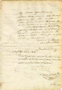 Petition of Bacilio Valdez for deed to his property, 1836