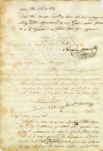 Petition of Luis Arenas for title to dwelling house and lot, 1836