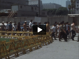 Demonstration Parker Center & County Courthouse 1970