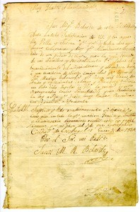 Land petition of Jose Miguel Belarde, 1846