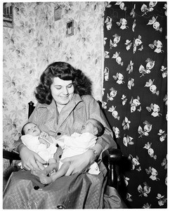 Twins born to G.I.'s wife, 1953