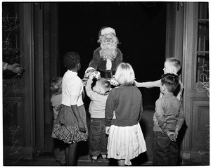 Juvenile Hall party, 1953