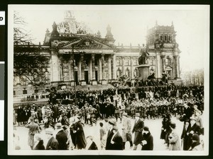 Charred Reichstag building sees huge fascist rally, 1933