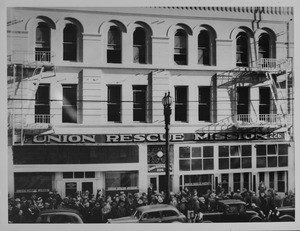 Union Rescue Mission, Main Street, Los Angeles, 1939