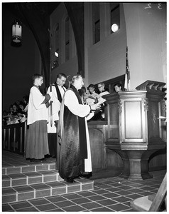 New church dedication (Hermosa Beach), 1953