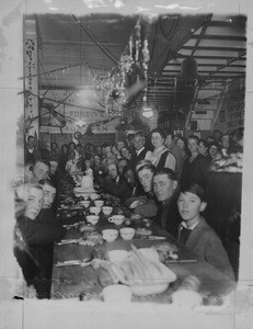 Christmas dinner at Midnight Mission, Los Angeles, 1927