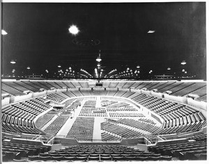 Floor plan for the 1960 Democratic convention, Los Angeles Memorial Sports Arena, 1960