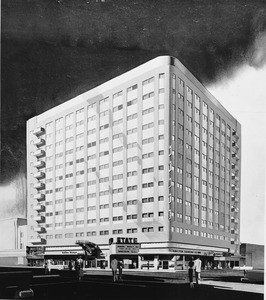 Loew's State Building, 7th & Broadway, Los Angeles, 1955