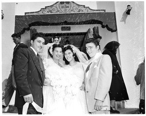 Brothers--sisters wedding, 1953