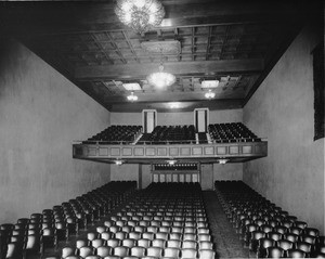 Inside the auditorium of the Beaux Arts Building, ca.1927