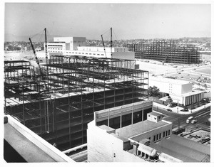 Los Angeles Civic Center construction, 1958