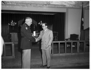 Hero awards (Fort MacArthur Chapel), 1952