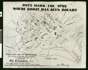 Alleged "speakeasy map" of the National Capital, 1932