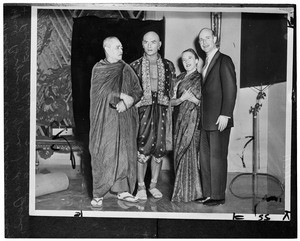 Robert Balzer to become a monk (copy negative), 1956