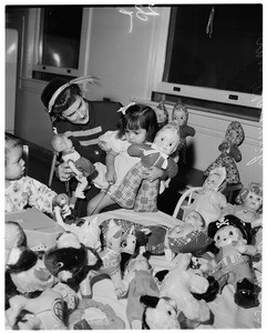 Juvenile Hall doll party, 1953