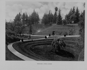 The Terraces in the Upper Garden of Busch Gardens, ca. 1910-1940