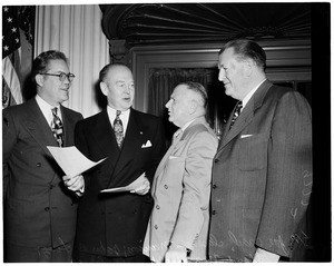 Bill of Rights Committee press luncheon, 1952