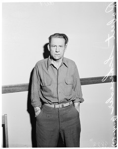 Arrested for impersonating Army Sergeant (Highland Park Jail), 1953