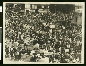 Communist rally, Union Square, San Francisco, 1932