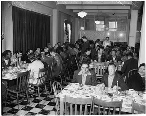 Volunteers of America Christmas dinner, 1953