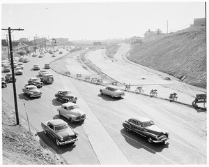 Arroyo Harbor Freeway link, 1953