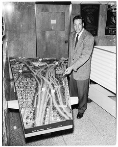 Model of freeway, 1958
