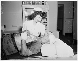 Shooting...hold up victim, 1951