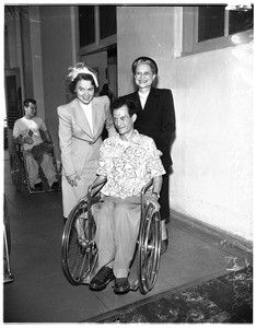 Wheelchair to polio patients, 1951