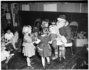 Blind children party, 1953