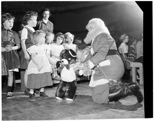 Christmas party at Salvation Army, 1953