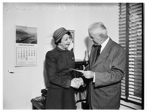 $10,000 Palsy check, 1951