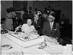 Shrine Hospital children's 6th birthday party, 1958