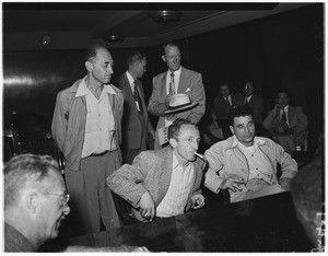 Reds arrested...United States Commissioner's Office, 1951