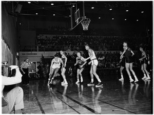 Basketball--UCLA versus Stanford, 1958