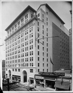 Subway Terminal Building next to the People's National Bank, Los Angeles, 1926