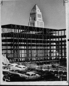 State Office Building under construction, Los Angeles, 1959