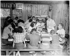 Camp for blind children (Big Bear), 1954