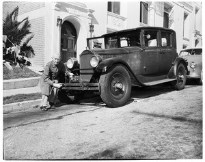 Original owner of 1927 Packard, 1953