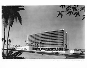 Multistory building with surrounding area, ca 1948