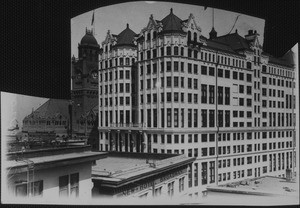 A rooftop view of the Hall of Records, ca. 1930-1960