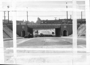 A new bridge on Sunset Boulevard over Silver Lake Boulevard