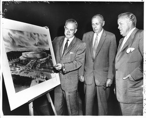 Welton Becket describing various aspects of Los Angeles Memorial Sports Arena, 1959